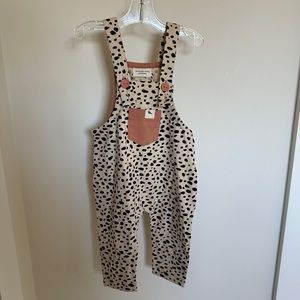 Turtledove London - Leopard Dungarees - 6-12mo